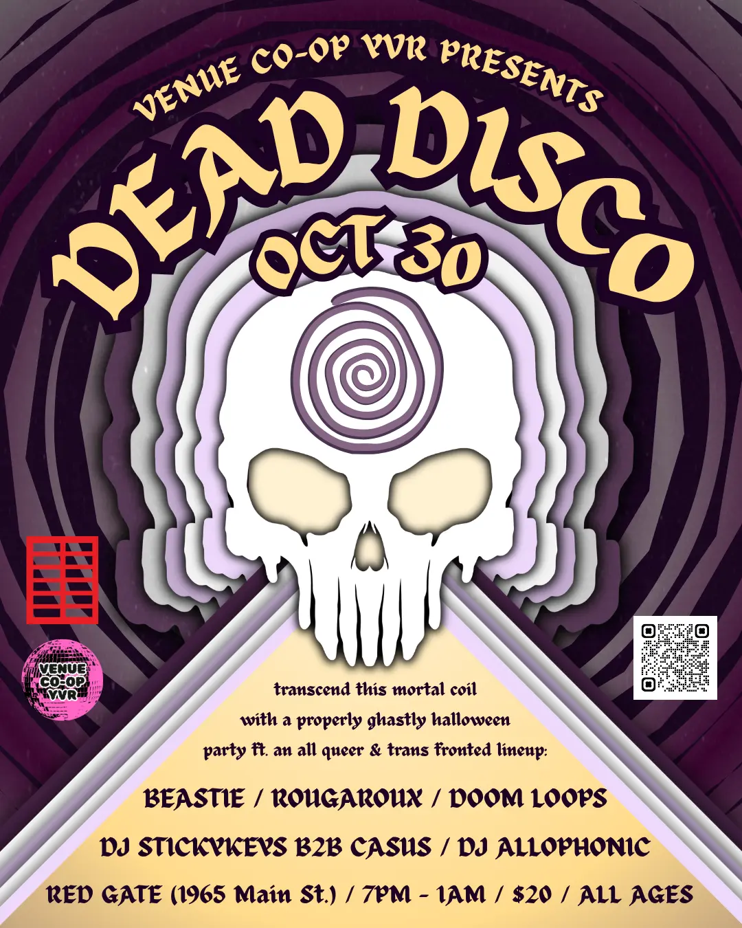 Dead Disco Halloween Party poster